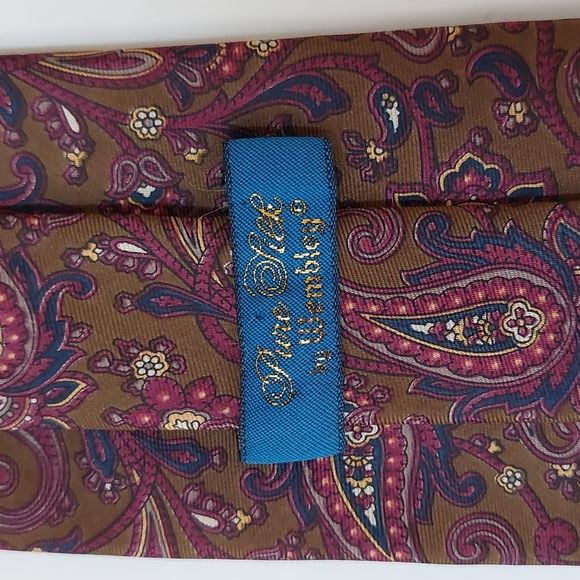 Pure Silk by Wembley necktie NWOT - Picture 3 of 7